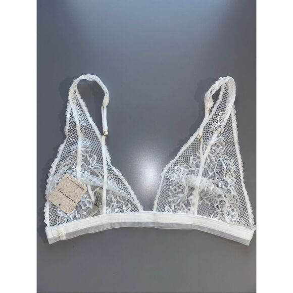 Free people reya lace bralette white ivory small new - Picture 5 of 14